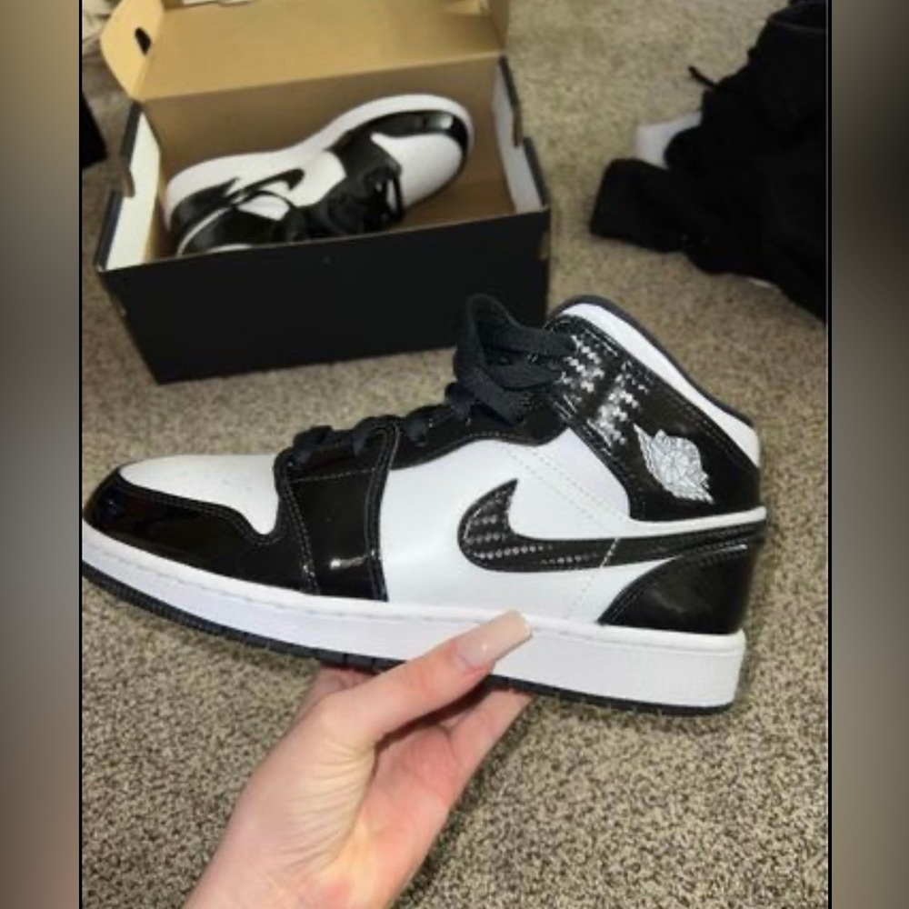 All-star Jordan 1 mid 6Y carbon fiber